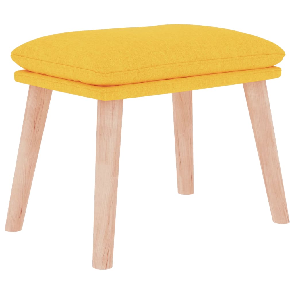 Voetenbank 45x29,5x35 cm stof mosterdgeel is nu te koop bij PeponiXL, paradijselijk wonen!