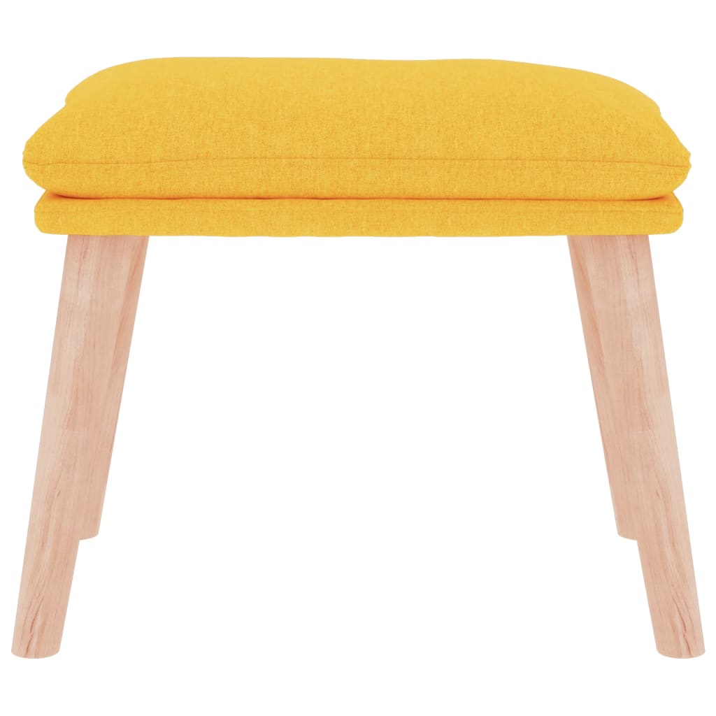 Voetenbank 45x29,5x35 cm stof mosterdgeel is nu te koop bij PeponiXL, paradijselijk wonen!
