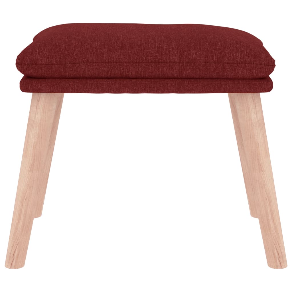 Voetenbank 45x29,5x35 cm stof wijnrood is nu te koop bij PeponiXL, paradijselijk wonen!