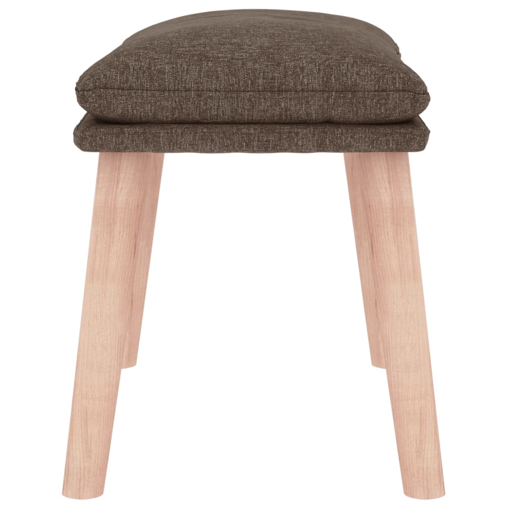 Voetenbank 45x29,5x35 cm stof taupe is nu te koop bij PeponiXL, paradijselijk wonen!
