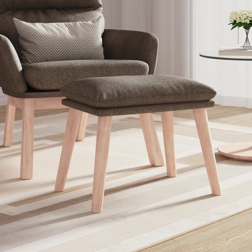 Voetenbank 45x29,5x35 cm stof taupe is nu te koop bij PeponiXL, paradijselijk wonen!