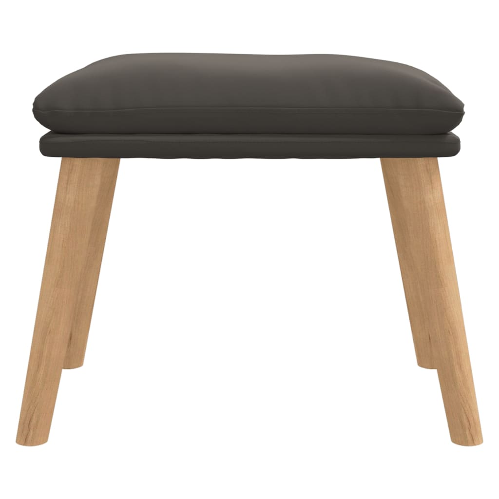 Voetenbank 45x29,5x35 cm fluweel donkergrijs is nu te koop bij PeponiXL, paradijselijk wonen!