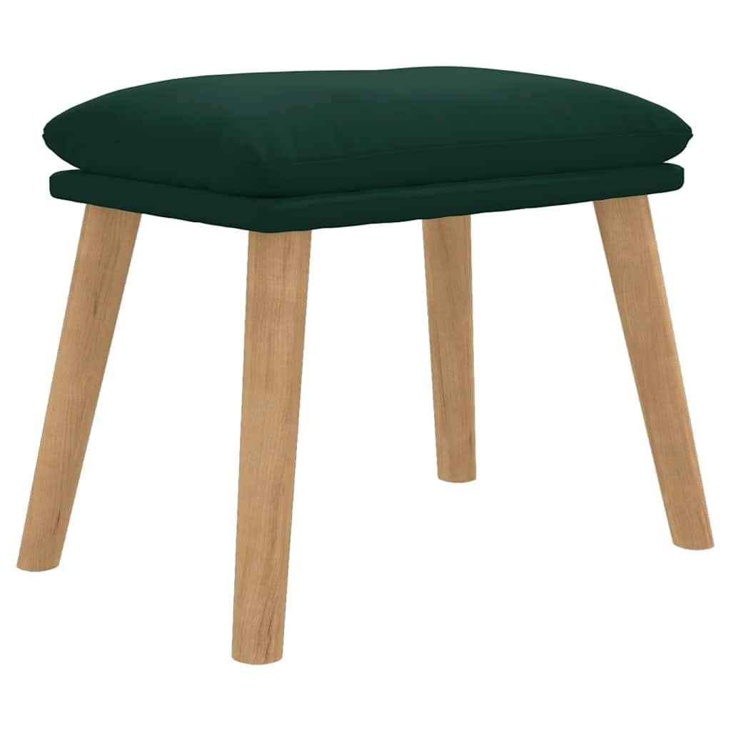 Voetenbank 45x29,5x35 cm fluweel donkergroen is nu te koop bij PeponiXL, paradijselijk wonen!