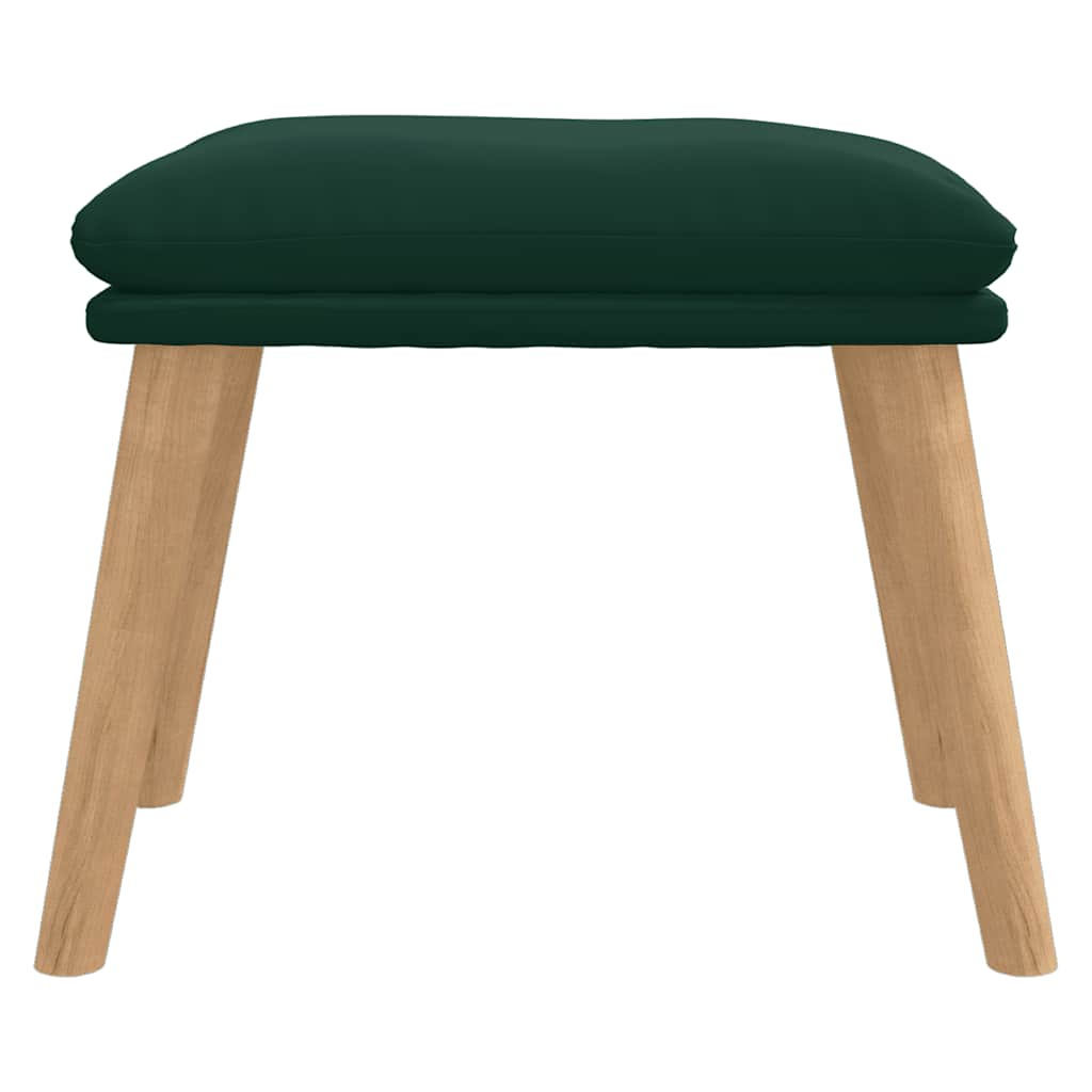 Voetenbank 45x29,5x35 cm fluweel donkergroen is nu te koop bij PeponiXL, paradijselijk wonen!