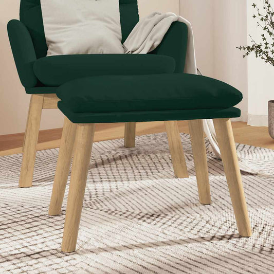 Voetenbank 45x29,5x35 cm fluweel donkergroen is nu te koop bij PeponiXL, paradijselijk wonen!