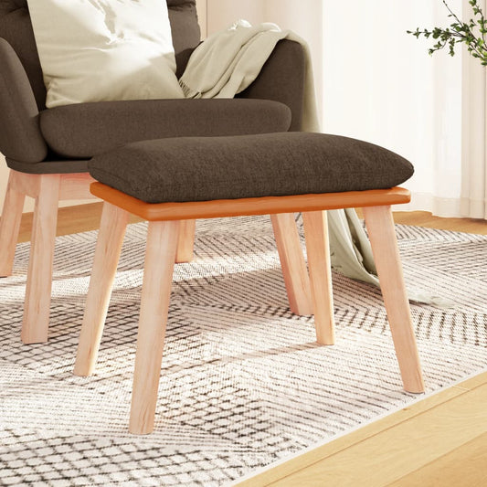 Voetenbank 45x29,5x35 cm stof en kunstleer bruin is nu te koop bij PeponiXL, paradijselijk wonen!