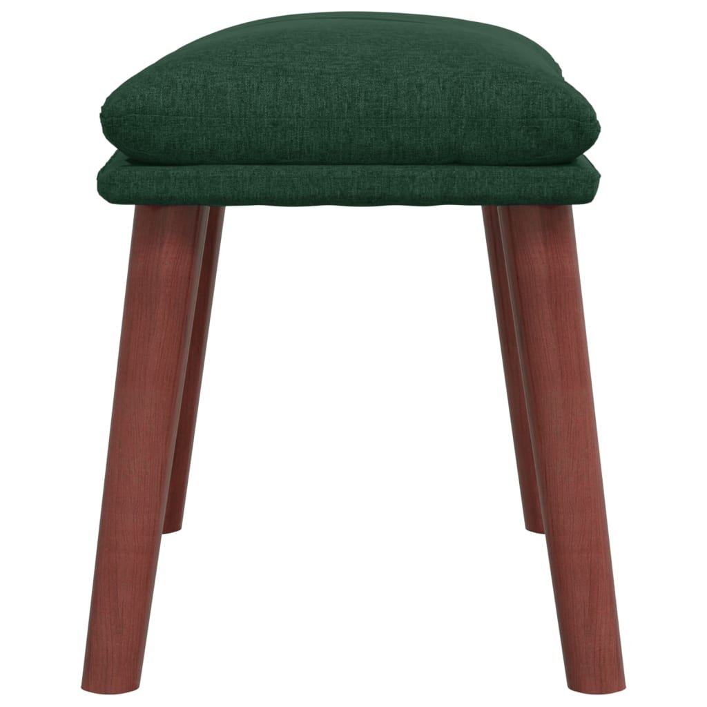 Voetenbank 45x29,5x35 cm stof donkergroen is nu te koop bij PeponiXL, paradijselijk wonen!