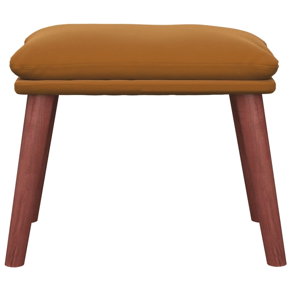Voetenbank 45x29,5x35 cm fluweel bruin is nu te koop bij PeponiXL, paradijselijk wonen!