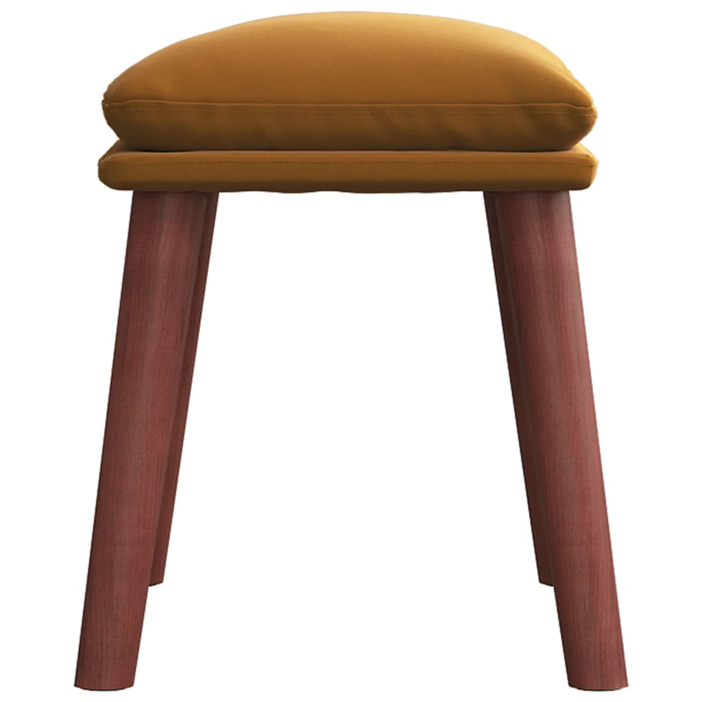 Voetenbank 45x29,5x35 cm fluweel bruin is nu te koop bij PeponiXL, paradijselijk wonen!