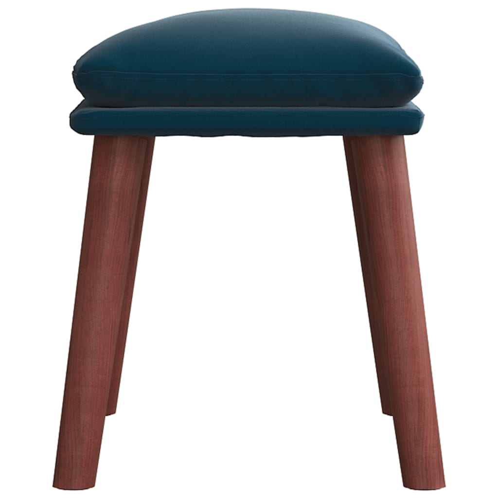 Voetenbank 45x29,5x35 cm fluweel blauw is nu te koop bij PeponiXL, paradijselijk wonen!