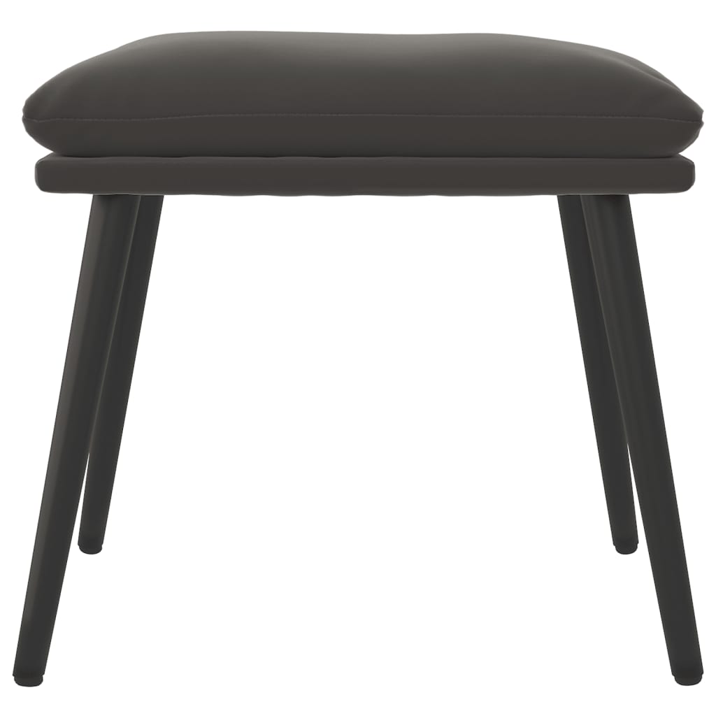 Voetenbank 45x29,5x35 cm fluweel donkergrijs is nu te koop bij PeponiXL, paradijselijk wonen!