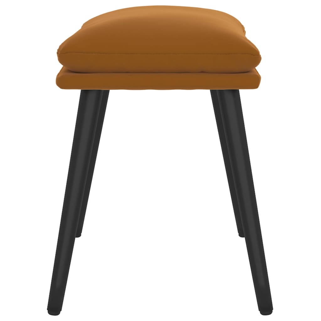 Voetenbank 45x29,5x35 cm fluweel bruin is nu te koop bij PeponiXL, paradijselijk wonen!