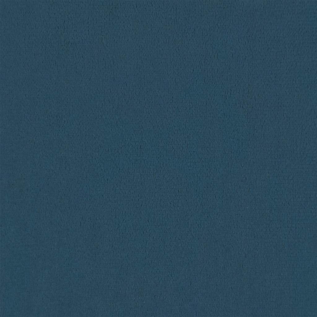 Voetenbank 60x60x36 cm fluweel blauw is nu te koop bij PeponiXL, paradijselijk wonen!