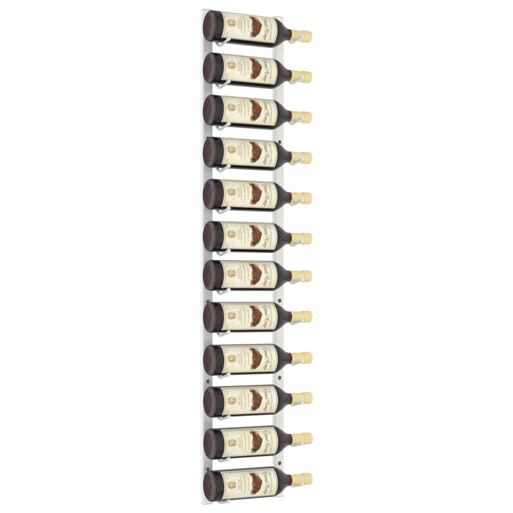 Wijnrek voor 12 flessen wandmontage ijzer wit is nu te koop bij PeponiXL, paradijselijk wonen!