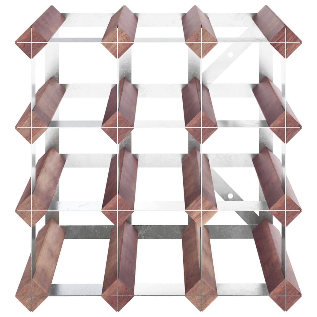 Wijnrek voor 12 flessen massief grenenhout bruin is nu te koop bij PeponiXL, paradijselijk wonen!