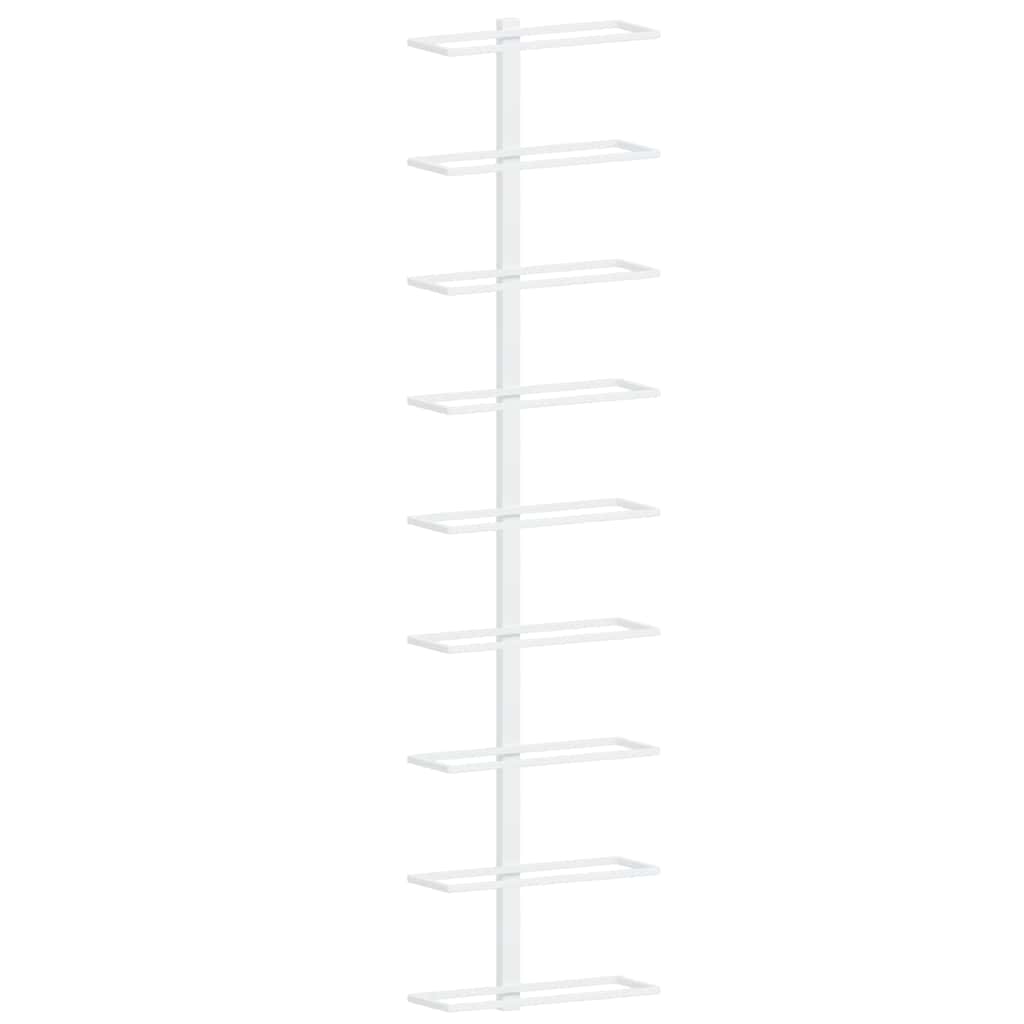 Wijnrekken 2 st wandmontage voor 9 flessen ijzer wit is nu te koop bij PeponiXL, paradijselijk wonen!