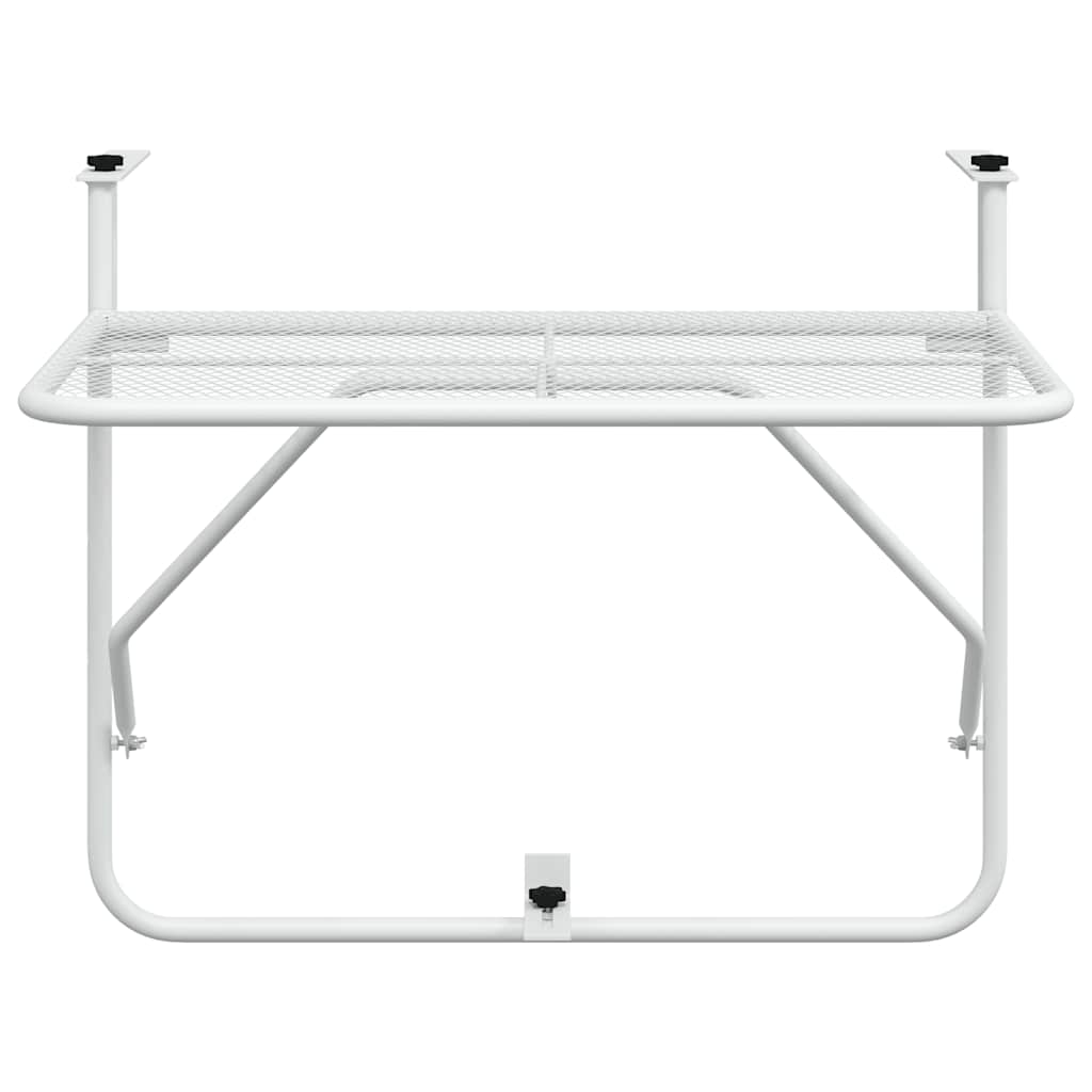 Balkontafel 60x40 cm staal wit is nu te koop bij PeponiXL, paradijselijk wonen!