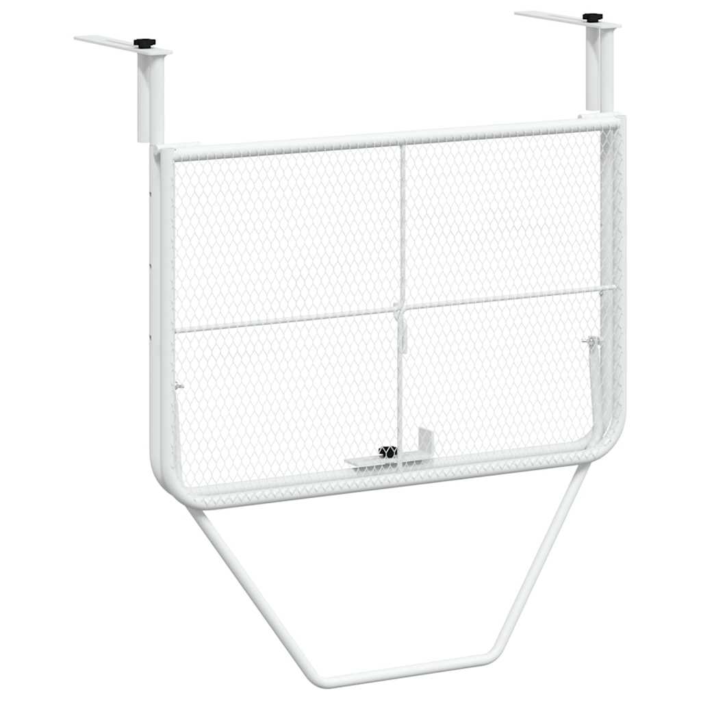 Balkontafel 60x40 cm staal wit is nu te koop bij PeponiXL, paradijselijk wonen!