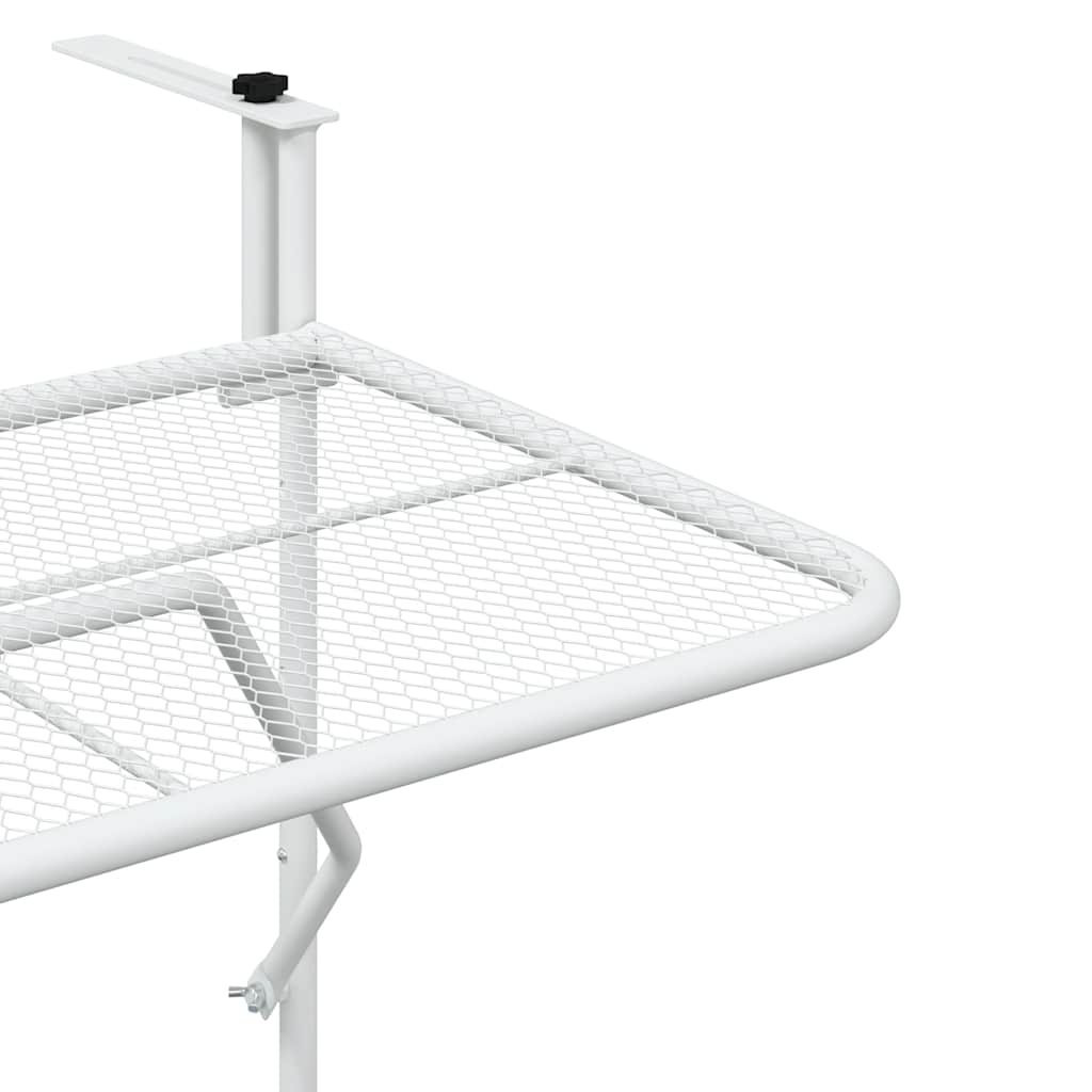 Balkontafel 60x40 cm staal wit is nu te koop bij PeponiXL, paradijselijk wonen!
