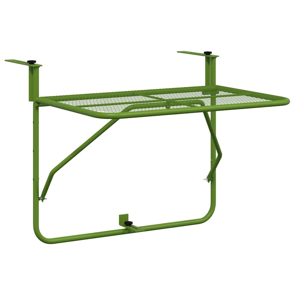 Balkontafel 60x40 cm staal groen is nu te koop bij PeponiXL, paradijselijk wonen!