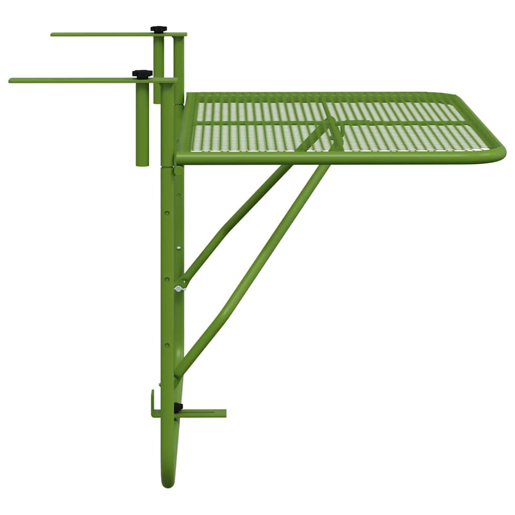 Balkontafel 60x40 cm staal groen is nu te koop bij PeponiXL, paradijselijk wonen!