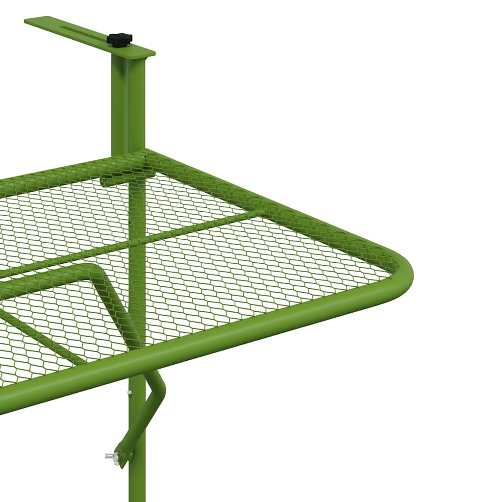 Balkontafel 60x40 cm staal groen is nu te koop bij PeponiXL, paradijselijk wonen!