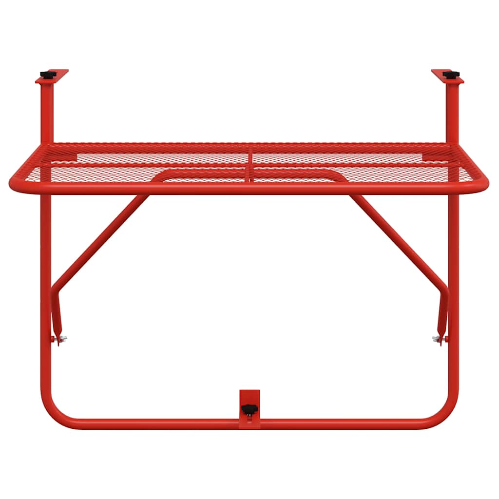 Balkontafel 60x40 cm staal rood is nu te koop bij PeponiXL, paradijselijk wonen!
