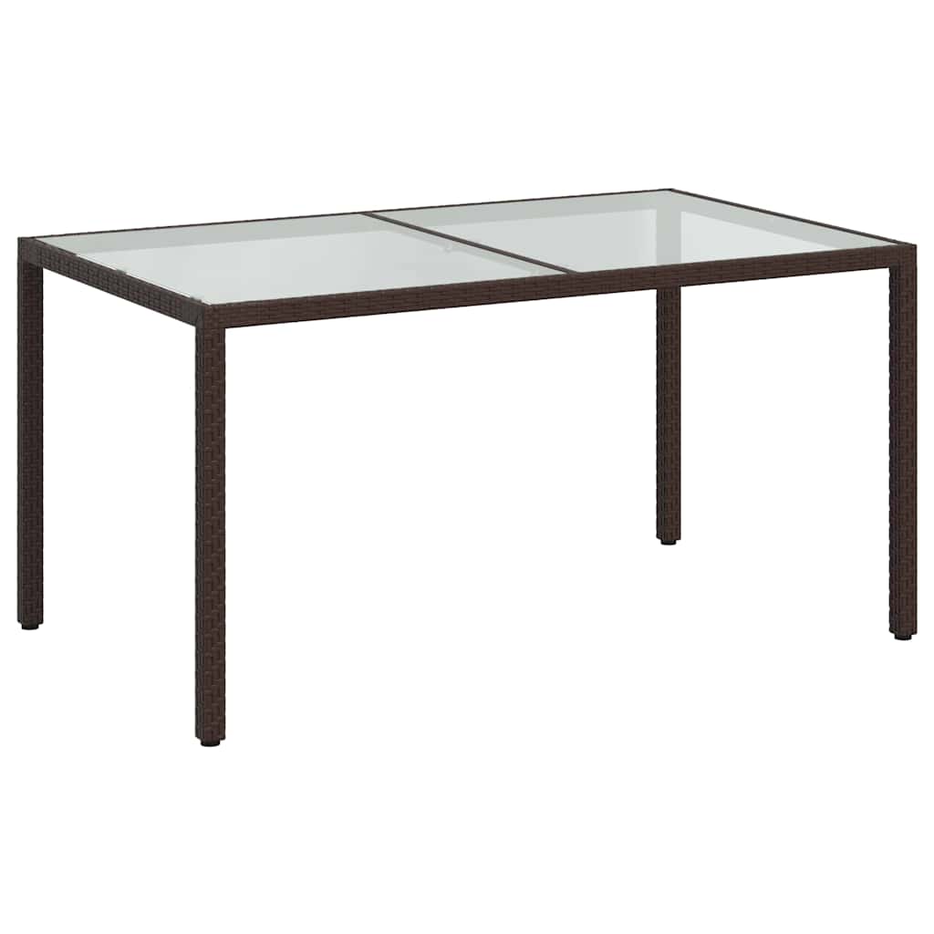 5-delige Tuinset met kussens poly rattan bruin
