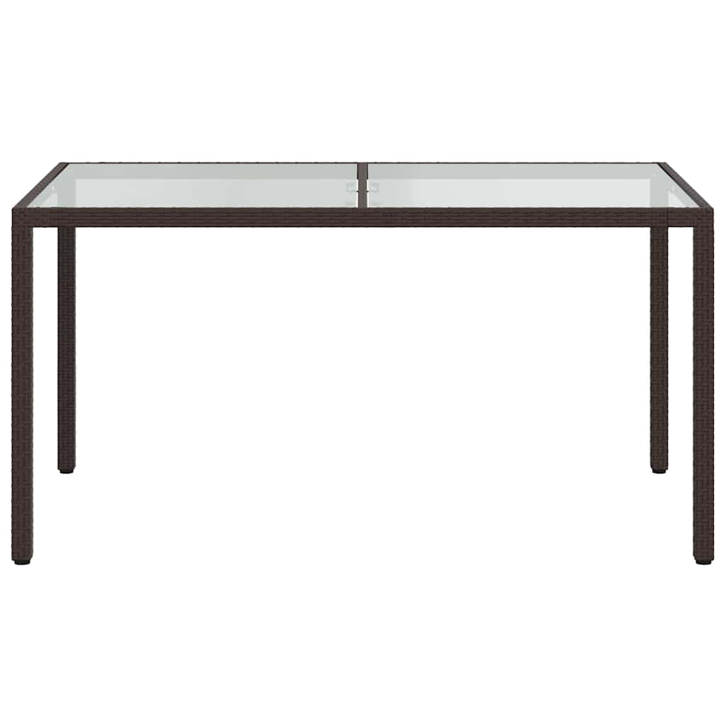 5-delige Tuinset met kussens poly rattan bruin