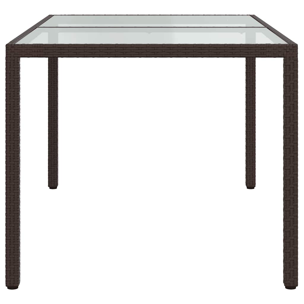5-delige Tuinset met kussens poly rattan bruin