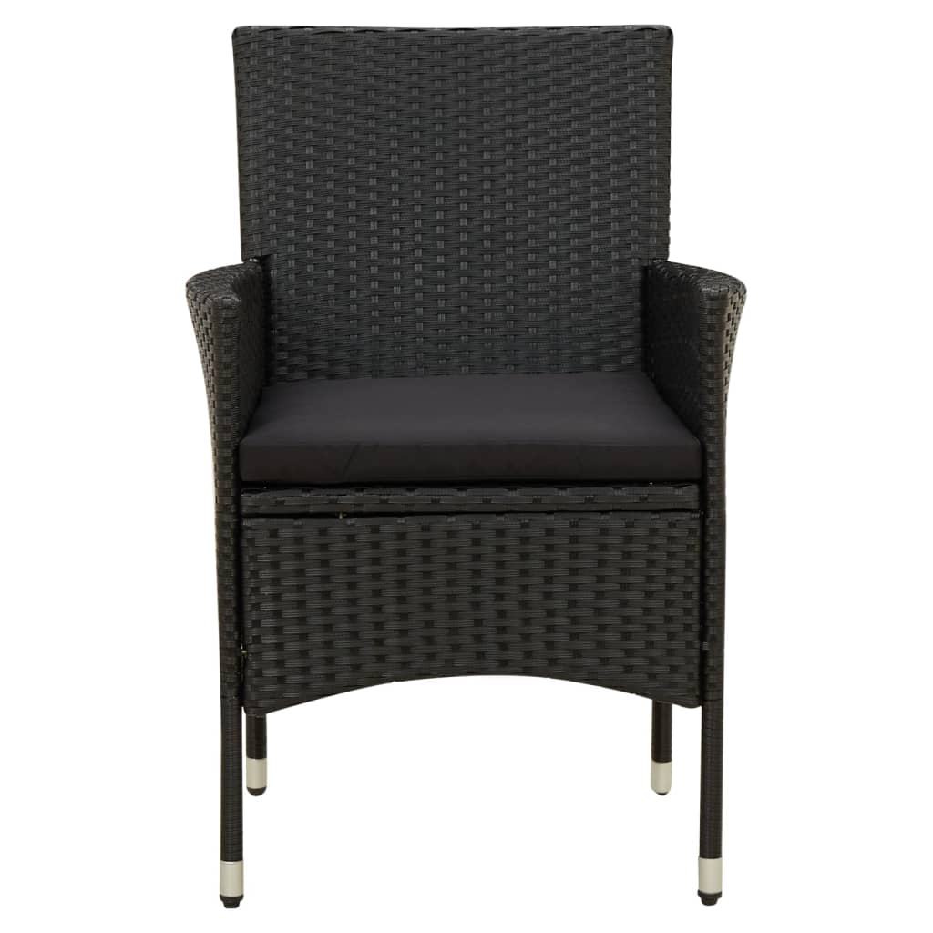 7-delige Tuinset met kussens poly rattan zwart is nu te koop bij PeponiXL, paradijselijk wonen!