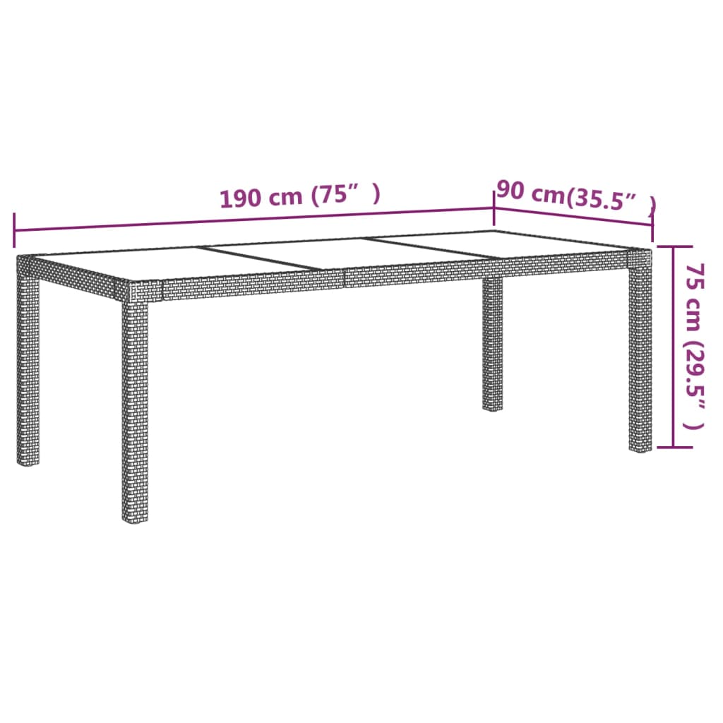 9-delige Tuinset met kussens poly rattan grijs is nu te koop bij PeponiXL, paradijselijk wonen!