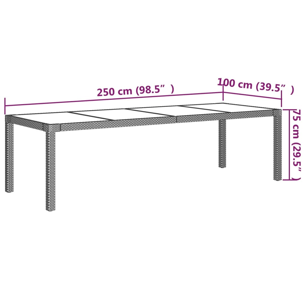 9-delige Tuinset met kussens poly rattan grijs is nu te koop bij PeponiXL, paradijselijk wonen!
