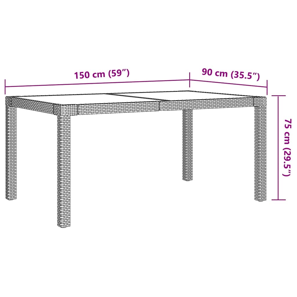 7-delige Tuinset met kussens poly rattan zwart en grijs is nu te koop bij PeponiXL, paradijselijk wonen!