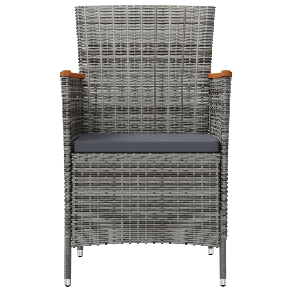 11-delige Tuinset met kussens poly rattan zwart en grijs is nu te koop bij PeponiXL, paradijselijk wonen!