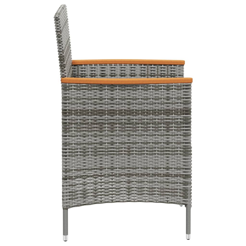 11-delige Tuinset met kussens poly rattan zwart en grijs is nu te koop bij PeponiXL, paradijselijk wonen!