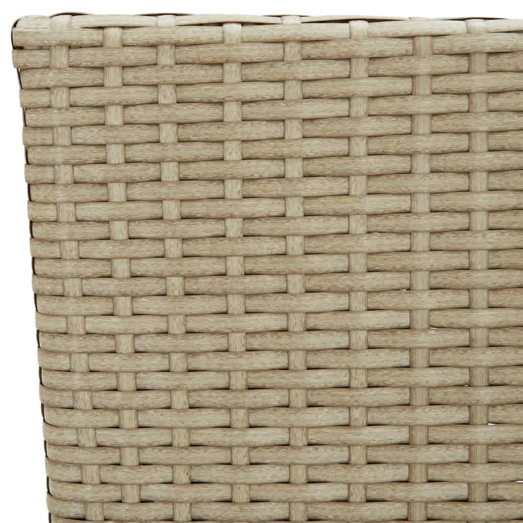5-delige Tuinset met kussens poly rattan beige is nu te koop bij PeponiXL, paradijselijk wonen!