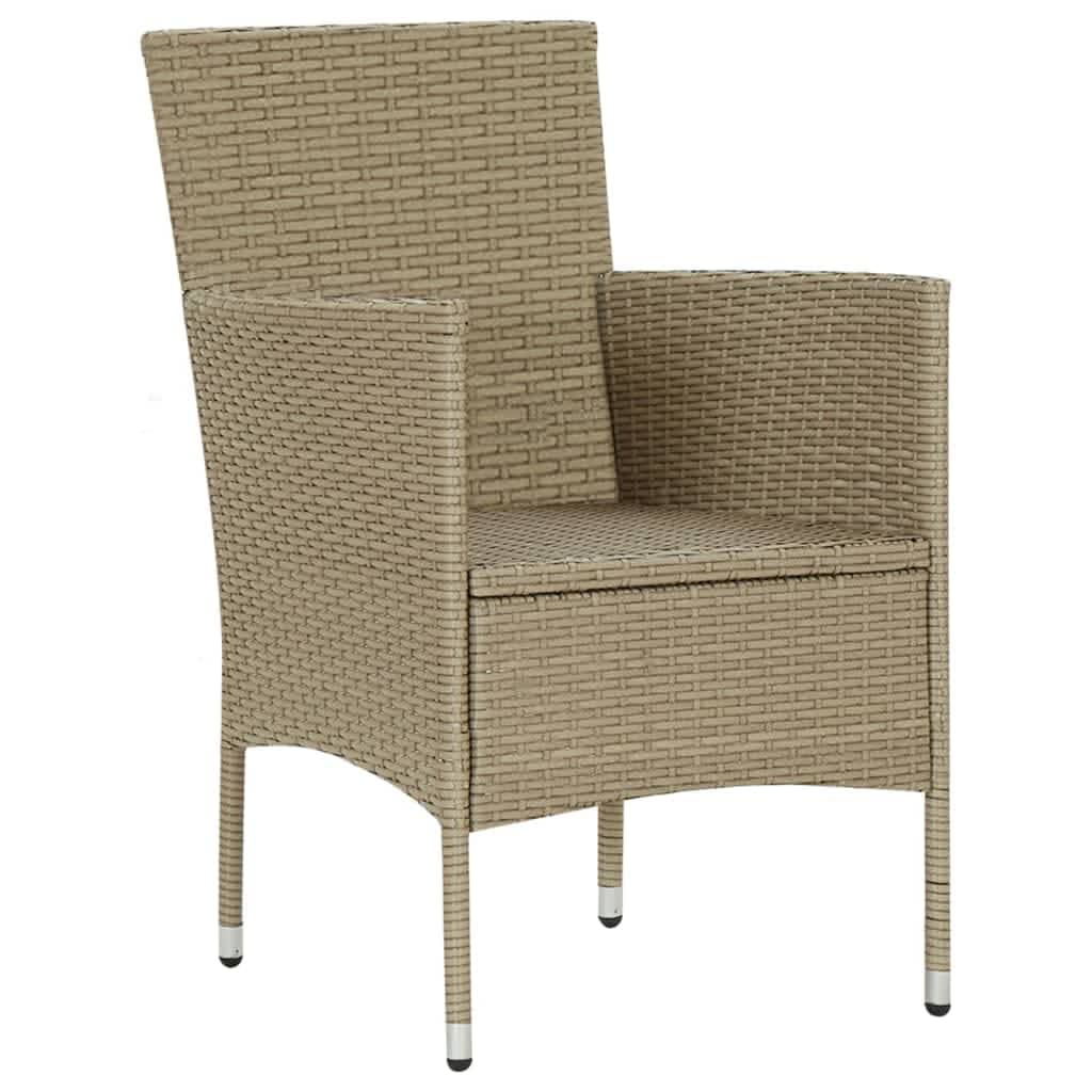7-delige Tuinset met kussens poly rattan beige is nu te koop bij PeponiXL, paradijselijk wonen!
