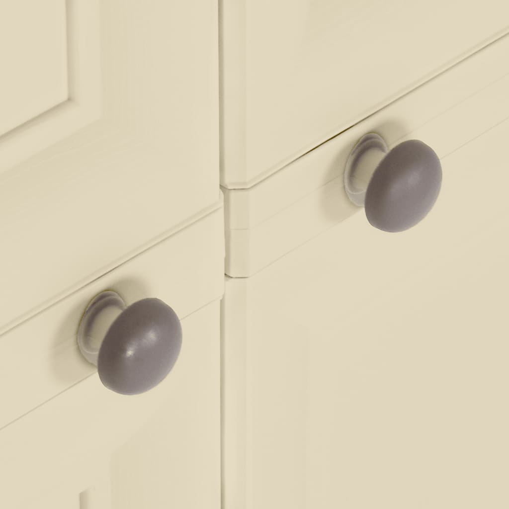 Opbergkast hout-look 79x43x85,5 cm kunststof angorawit is nu te koop bij PeponiXL, paradijselijk wonen!