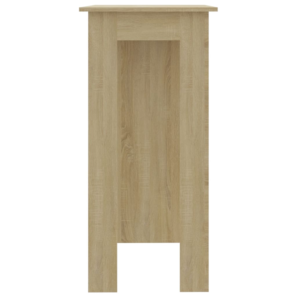 Bartafel met schap 102x50x103,5 cm hout sonoma eikenkleur is nu te koop bij PeponiXL, paradijselijk wonen!