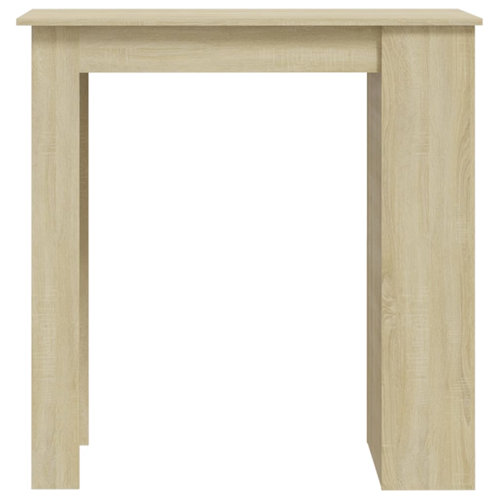 Bartafel met opbergrek 102x50x103,5cm bewerkt hout sonoma eiken is nu te koop bij PeponiXL, paradijselijk wonen!