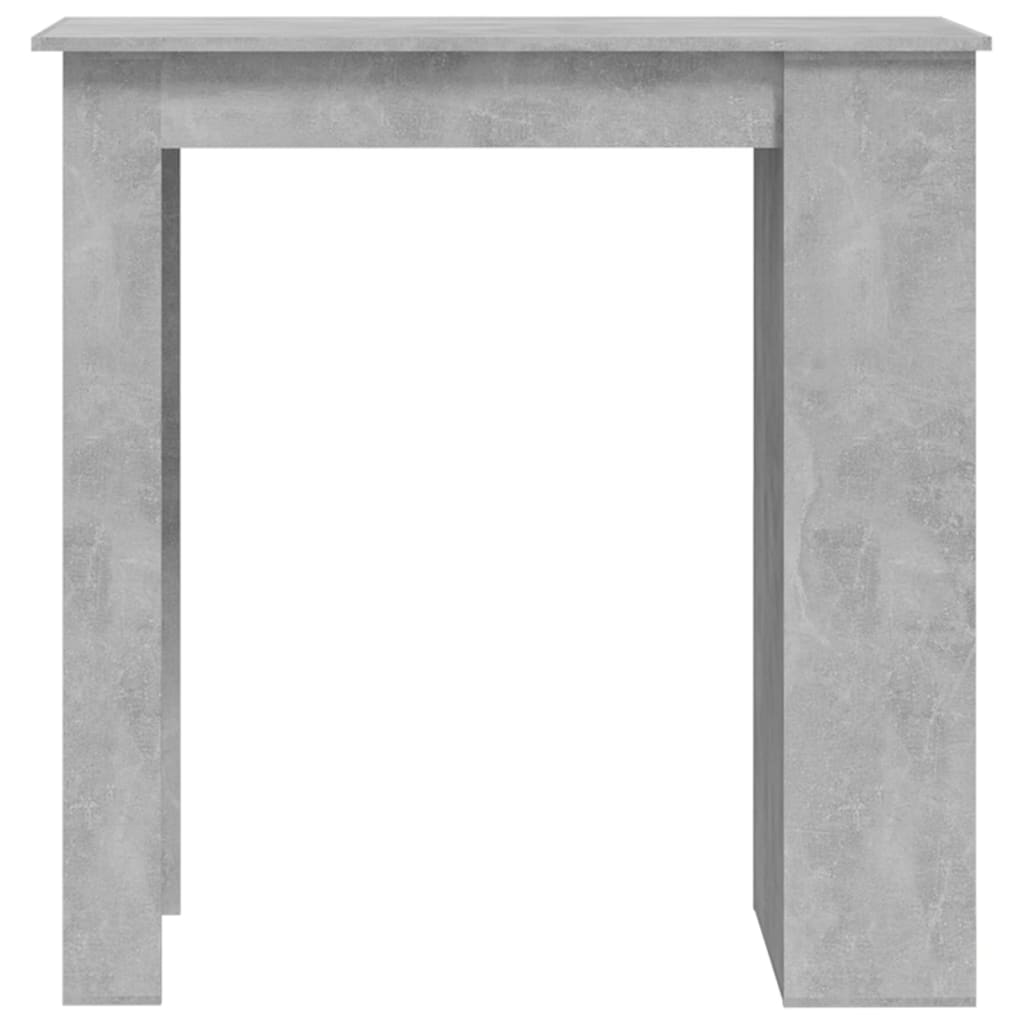 Bartafel met opbergrek 102x50x103,5 cm spaanplaat betongrijs is nu te koop bij PeponiXL, paradijselijk wonen!