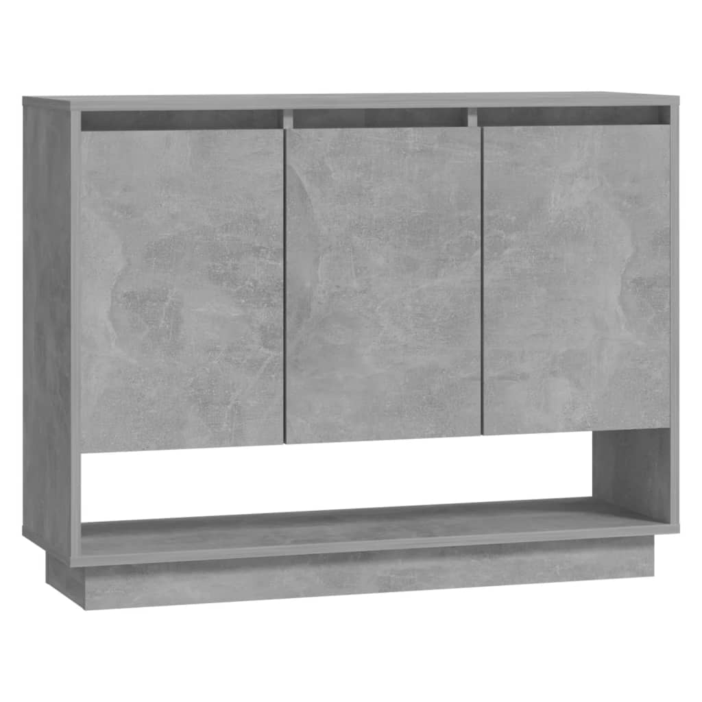 Dressoir 97x31x75 cm bewerkt hout betongrijs is nu te koop bij PeponiXL, paradijselijk wonen!