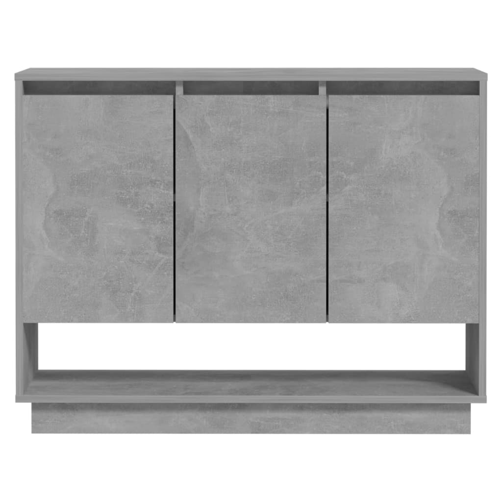 Dressoir 97x31x75 cm bewerkt hout betongrijs is nu te koop bij PeponiXL, paradijselijk wonen!