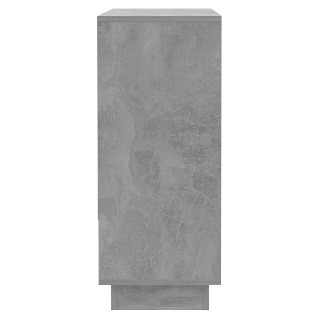 Dressoir 97x31x75 cm bewerkt hout betongrijs is nu te koop bij PeponiXL, paradijselijk wonen!