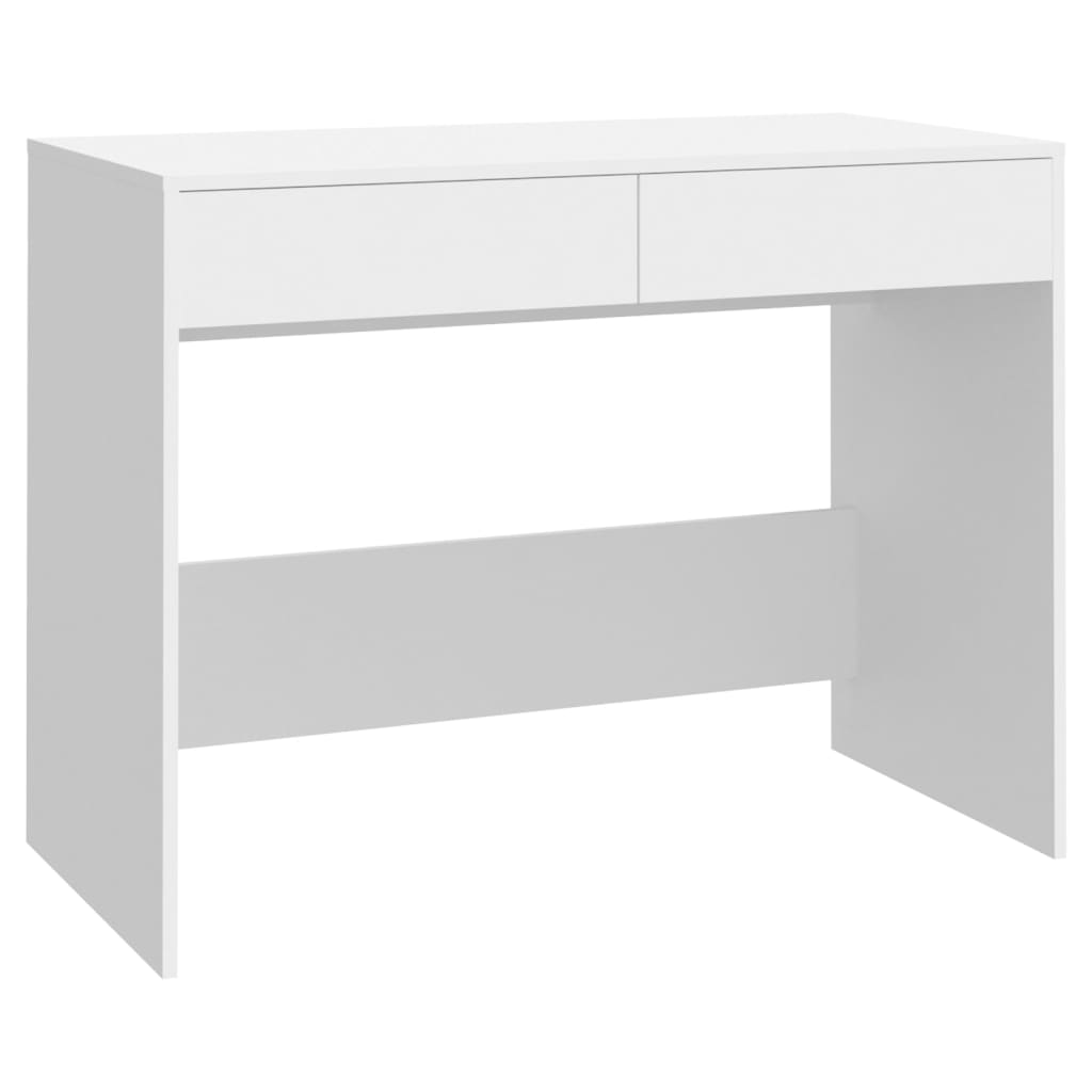 Bureau 101x50x76,5 cm bewerkt hout wit is nu te koop bij PeponiXL, paradijselijk wonen!