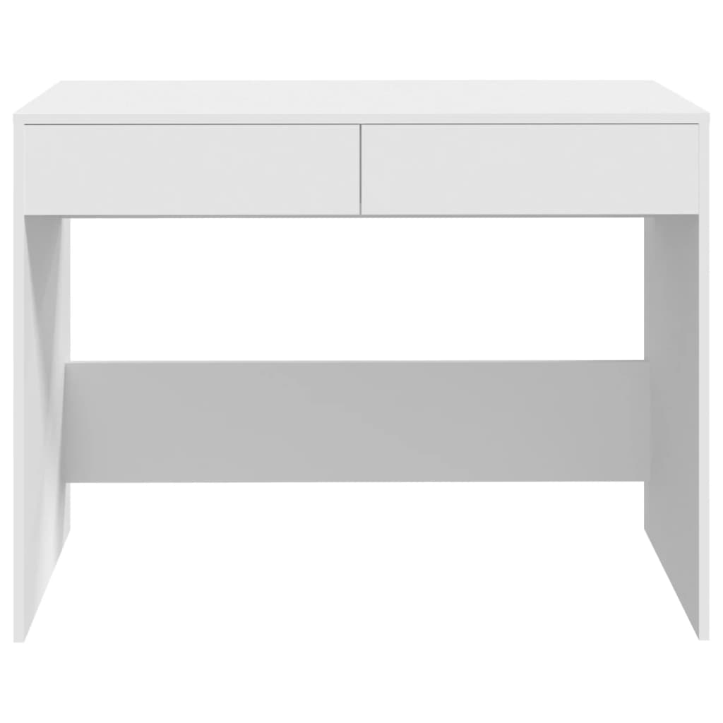 Bureau 101x50x76,5 cm bewerkt hout wit is nu te koop bij PeponiXL, paradijselijk wonen!