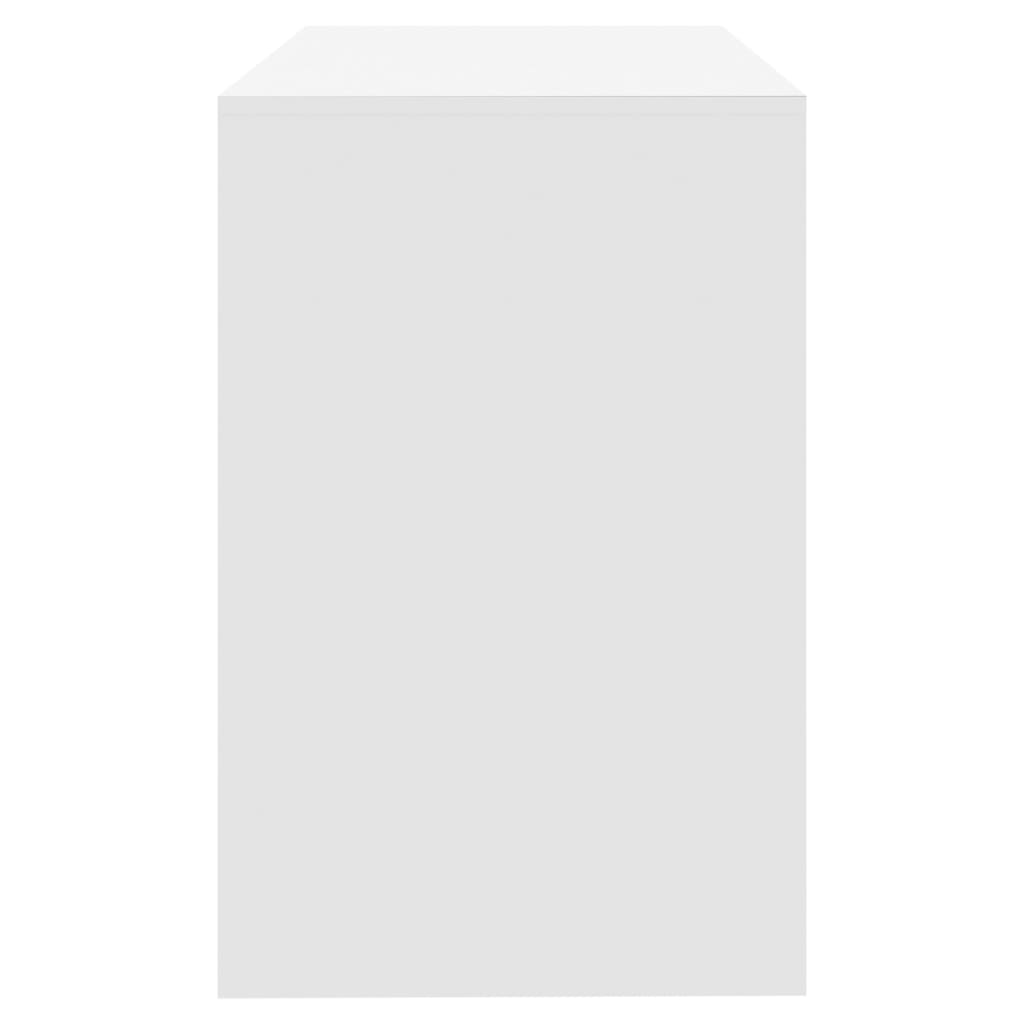 Bureau 101x50x76,5 cm bewerkt hout wit is nu te koop bij PeponiXL, paradijselijk wonen!