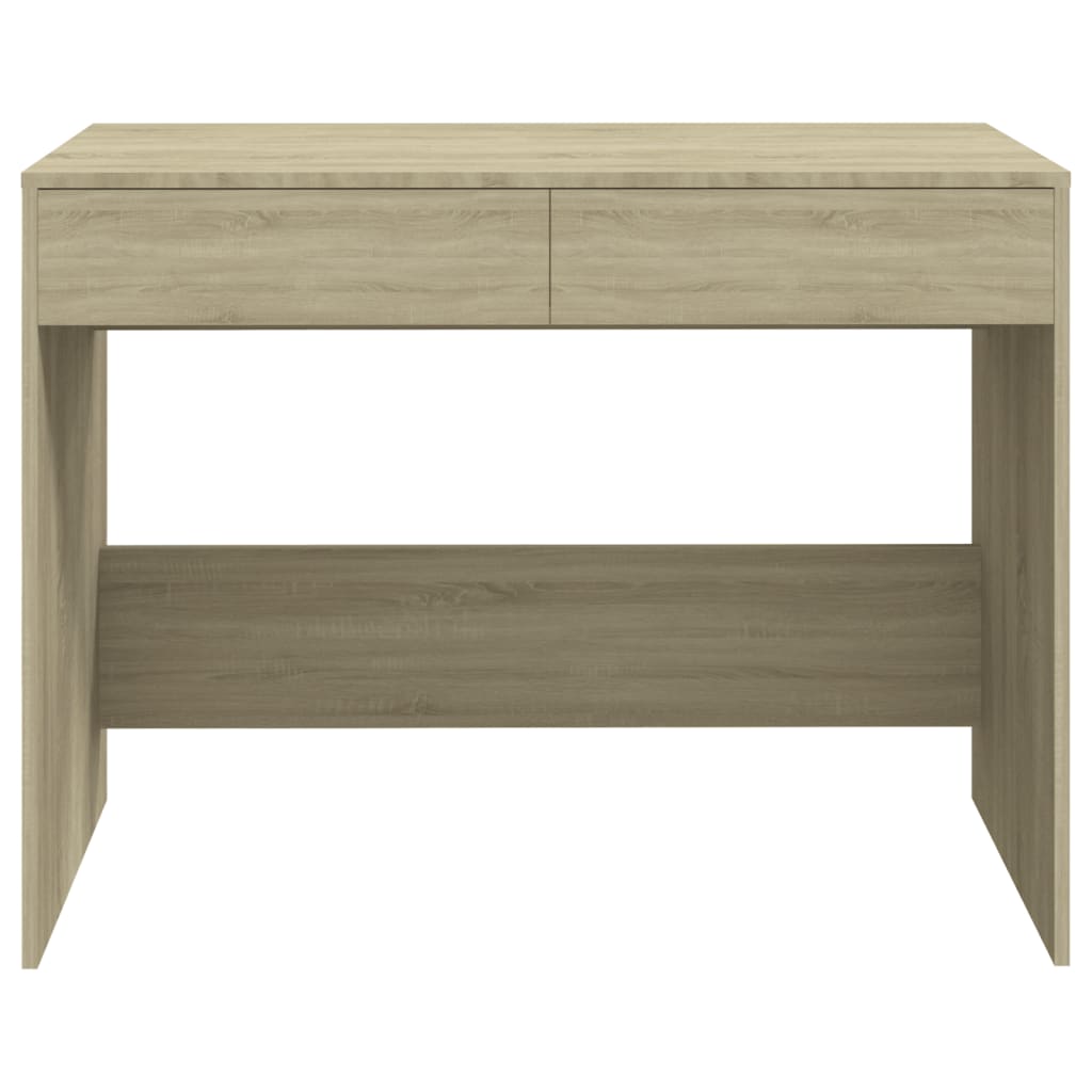 Bureau 101x50x76,5 cm bewerkt hout sonoma eikenkleurig is nu te koop bij PeponiXL, paradijselijk wonen!