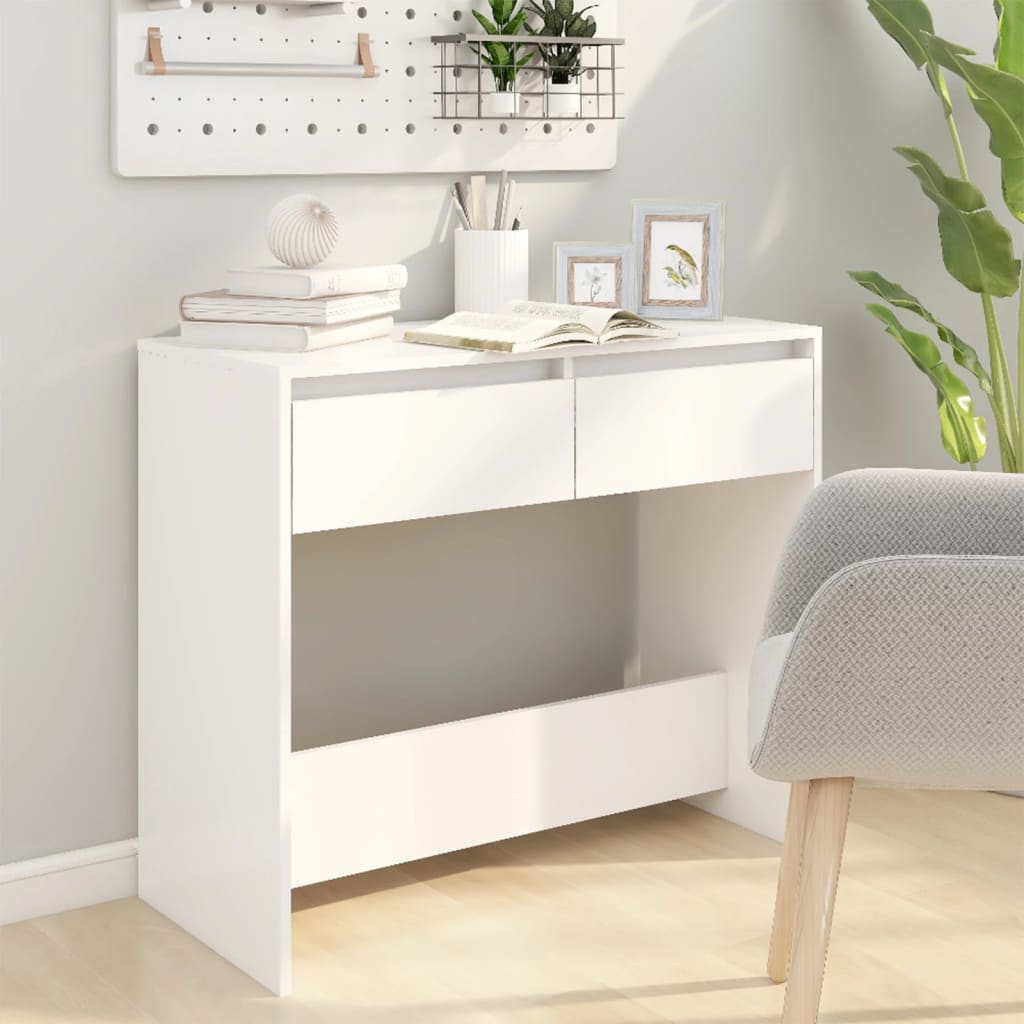 Wandtafel 89x41x76,5 cm bewerkt hout wit is nu te koop bij PeponiXL, paradijselijk wonen!